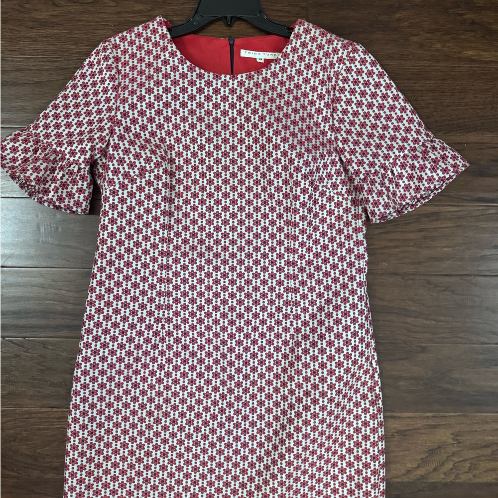 Stylish Red and White Women's Dress